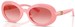 Dolce & Gabbana DX6007U Sunglasses Youth Kids Girl's Oval Shape - Pastel Pink/Pink Gradient/Red-30982B