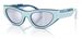 Dolce & Gabbana DX6012 Sunglasses Youth Kids Girl's Cat Eye - Azure Rubber/Blue/Violet/Silver Mirror-30151U