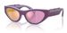 Dolce & Gabbana DX6012 Sunglasses Youth Kids Girl's Cat Eye - Violet Rubber/Lillac/Pink/Rose Gold Mirror-33601T