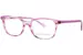 Draper James DJ1013 Eyeglasses Youth Kids Boy's Full Rim Rectangle Shape - Blush Horn-651
