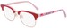 Draper James DJ1023 Eyeglasses Youth Kids Girl's Full Rim Rectangle Shape - Rose-601