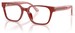 Emporio Armani EK3013U Eyeglasses Youth Kids Boy's Full Rim Rectangle Shape - Shiny Red-6385