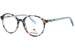Hello Kitty HK377 Eyeglasses Youth Kids Girl's Full Rim Oval Shape - Blue Multi-3