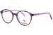 Hello Kitty HK377 Eyeglasses Youth Kids Girl's Full Rim Oval Shape - Purple Multi-2