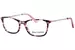 Juicy Couture JU-317 Eyeglasses Youth Kids Girl's Full Rim Rectangle Shape - Pink/Havana/Pink-OO4