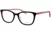 Kate Spade Pia Eyeglasses Youth Kids Full Rim Rectangle Shape - Black/Pink-3H2