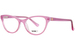 Kensie Collab Eyeglasses Youth Girl's Full Rim Cat Eye - Flamingo/Pink/Gold-Logo-FL