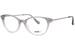 Kensie Hoodie Eyeglasses Youth Girl's Full Rim Cat Eye - Grey-GR