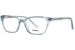 Kensie Rebellious Eyeglasses Youth Girl's Full Rim Square Shape - Mint Crystal/Yellow-Logo-MT