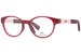 Lacoste L3628 Eyeglasses Youth Girl's Full Rim Round Optical Frame - Cyclamen/Pink/Green-Logo - 526