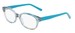 Lenton & Rusby LRK5003 Eyeglasses Youth Kids Girl's Full Rim Rectangle Shape - Teal Crystal-440