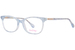 Lilly Pulitzer Galena Mini Eyeglasses Youth Girl's Full Rim Rectangle Shape - Sky/Gold-Logo-SK