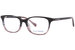 Lucky Brand D719 Eyeglasses Frame Youth Girl's Full Rim Rectangular - Grey/Mauve/Silver-Logo