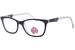 My Little Pony Loyalty Eyeglasses Youth Kids Girl's Full Rim Rectangle Shape - Black-BLK