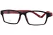 Nano Vista Bolt NAO328 Eyeglasses Youth Kids Full Rim Square Shape - Black/Red-01