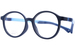Nano Vista Flicker-3.0 NAO318 Eyeglasses Youth Kids Full Rim Round Shape - Matte Navy/Light Blue-01