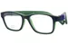 Nano Vista Gaikai-3.0 NAO305 Eyeglasses Youth Kids Full Rim Rectangle Shape - Matte Blue/Green-05