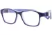 Nano Vista Gaikai-3.0 NAO305 Eyeglasses Youth Kids Full Rim Rectangle Shape - Satin Blue/Blue-10
