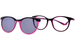 Nano Vista Glitch-SC-3.0 NAO315 Eyeglasses Youth Kids Full Rim w/Clip-On