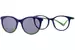 Nano Vista Glitch-SC-3.0 NAO315 Eyeglasses Youth Kids Full Rim w/Clip-On