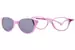 Nano Vista Mimi-SC-3.0 NAO312 Eyeglasses Youth Kids Full Rim Cat Eye w/Clip-On
