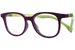 Nano Vista Pixel-SC-3.0 NAO307 Eyeglasses Youth Kids Full Rim w/Clip-On