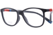 Nano Vista Quest-SC-3.0 NAO316 Eyeglasses Youth Kids Full Rim w/Clip-On - Matte Grey/Blue/Red-Frame/Polarized Red Clip On-03