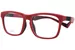 Nano Vista Sonic-3.0 NAO331 Eyeglasses Youth Kids Full Rim Square Shape - Red/Black-02