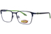 Nerf Has-Action Eyeglasses Youth Kids Boy's Full Rim Rectangle Shape - Navy-NAV
