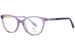 Nicole Miller Amory Eyeglasses Youth Girl's Full Rim Cat Eye - Transparent Purple/Navy-C02