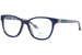 Nicole Miller Clea Eyeglasses Youth Girl's Full Rim Square Shape - Transparent Teal-C01