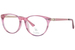 Nicole Miller Ella Eyeglasses Youth Girl's Full Rim Round Shape - Striped Pink-C02