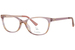 Nicole Miller Layla Eyeglasses Youth Girl's Full Rim Square Shape - Transparent Pink-C01