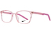 Nike Eyeglasses Youth Kids Full Rim Square Shape - Soft Pink/Playful Pink-688