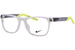 Nike 5058 Eyeglasses Youth Kids Boy's Full Rim Rectangle Shape - Clear/Volt-900