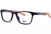 Nike 5058 Eyeglasses Youth Kids Boy's Full Rim Rectangle Shape - Midnight Navy/Total Orange-410