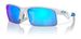 Oakley Capacitor OJ9013 Sunglasses Youth Kids Rectangle Shape - Polished White/Prizm Sapphire-901302