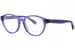 Polo Ralph Lauren PP8546U Eyeglasses Youth Kids Boy's Full Rim Round Shape - Shiny Transparent Blue-6092