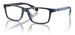Polo Ralph Lauren PP8547U Eyeglasses Youth Kids Boy's Full Rim Rectangle Shape - Shiny Transparent Navy Blue-5903
