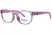 Polo Ralph Lauren PP8549U Eyeglasses Youth Kids Boy's Full Rim Round Shape - Shiny Transparent Pink-6193