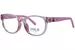 Polo Ralph Lauren PP8549U Eyeglasses Youth Kids Boy's Full Rim Round Shape - Shiny Transparent Pink-6193