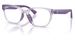 Polo Ralph Lauren PP8553U Eyeglasses Youth Kids Girl's Full Rim Pillow Shape - Shiny Transparent Violet-5746