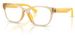 Polo Ralph Lauren PP8553U Eyeglasses Youth Kids Girl's Full Rim Pillow Shape - Shiny Transparent Light Yellow-5756