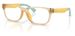 Polo Ralph Lauren PP8555U Eyeglasses Youth Kids Boy's Full Rim Rectangle Shape - Shiny Transparent Light Yellow-5756