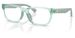 Polo Ralph Lauren PP8555U Eyeglasses Youth Kids Boy's Full Rim Rectangle Shape - Shiny Transparent Light Green-6367