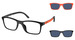 Polo Ralph Lauren PP9506U Eyeglasses Youth Kids Full Rim Square Shape w/Clip On