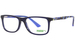 Puma Junior PJ0020O Eyeglasses Youth Full Rim Rectangle Shape - Blue/Multicolor-002