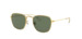 Ray Ban Junior Frank RJ9557S Sunglasses Youth Kids Square Shape - Legend Gold/Dark Green-286/71