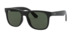 Ray Ban Junior Justin RJ9069S Sunglasses Youth Kids Boys Square Shape - Black/Dark Green-100/71