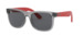 Ray Ban Junior Justin RJ9069S Sunglasses Youth Kids Boys Square Shape - Rubber Transparent Grey/Dark Grey-705987